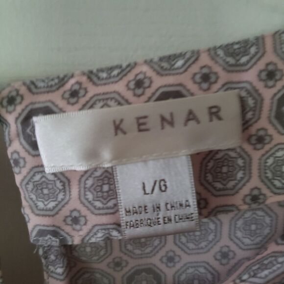 *Kenar 3/4 sleeve geo box top sz.L - Picture 3 of 4